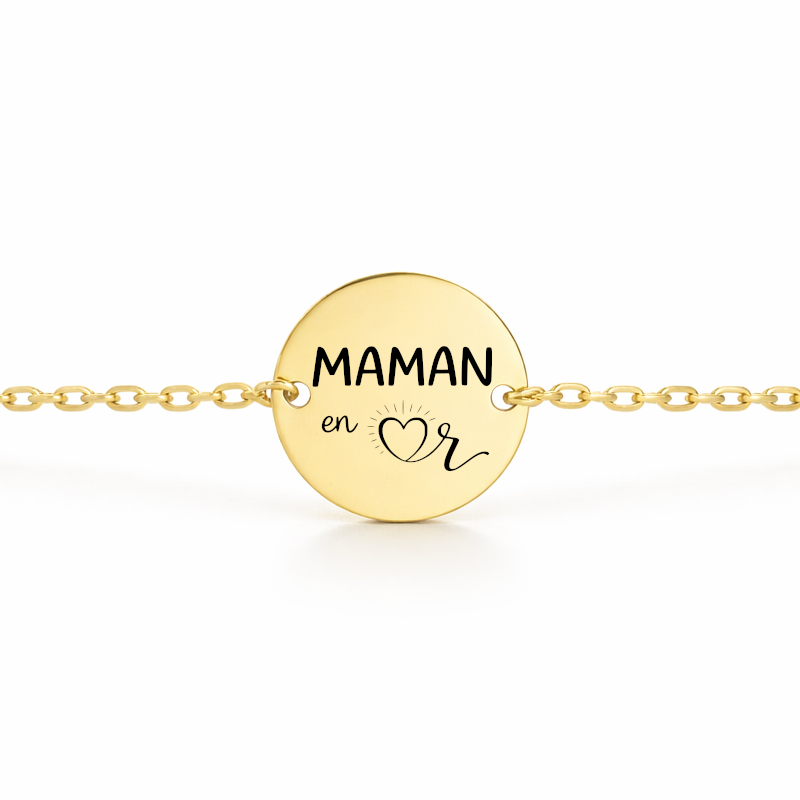 Bracelet maman en or chaîne fine bijou tendance