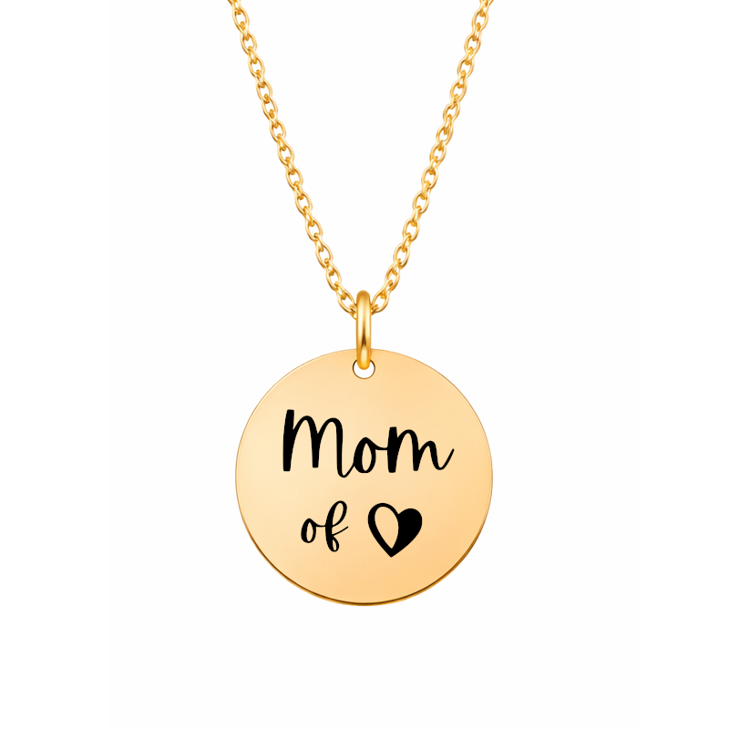Collier Mom of médaille 16 mm bijou tendance