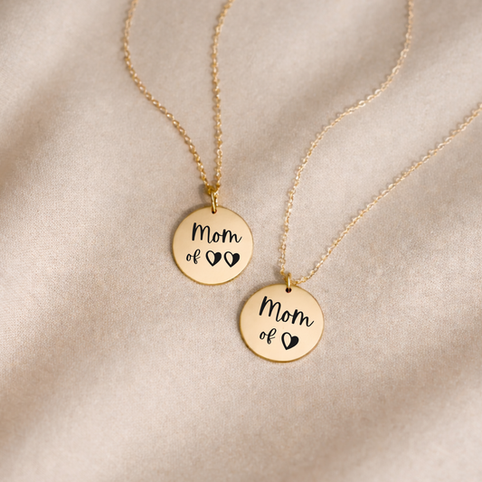 Collier Mom of maman acier inoxydable